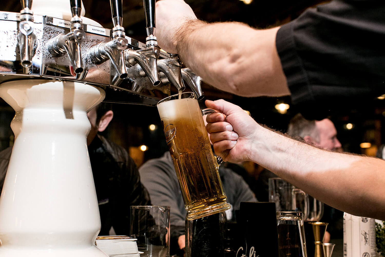 A cold mug of beer